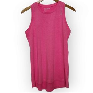 Reebok Scoop Neck Sleeveless Active Fitness Tank Pink Medium